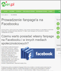 Prowadzenie fanpage na Facebooku